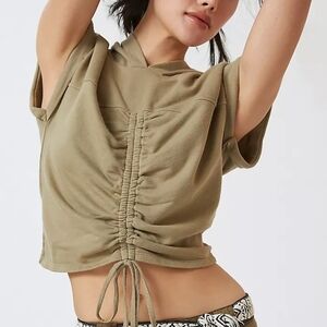 Anthropologie T.La Sleeveless Drawstring Hoodie